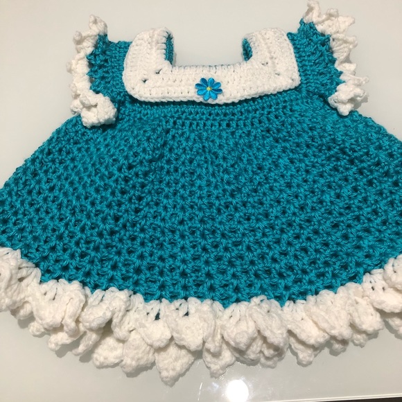 handmade crochet baby dresses